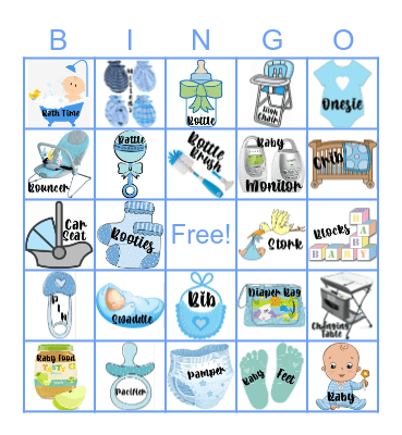 Baby Bingo Card