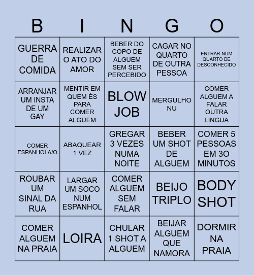 BINGO GANDIA 25 Bingo Card