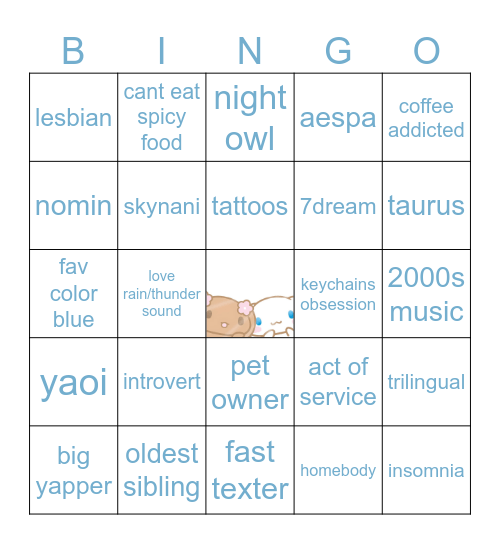 leo bingo Card