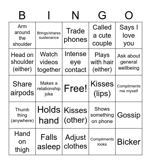 MICCA bus Bingo Card