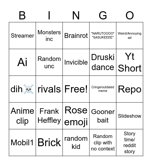 TIKI TAKA BINGO Card