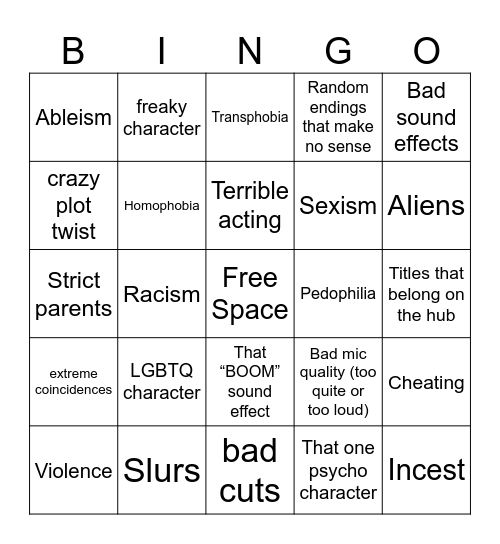 Tomorrow’s Teachings Bingo Card