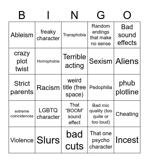 Tomorrow’s Teachings Bingo Card