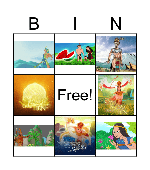 NHÂN VẬT HÙNG VƯƠNG Bingo Card