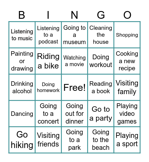 Communicative Language Teaching Bingo Card