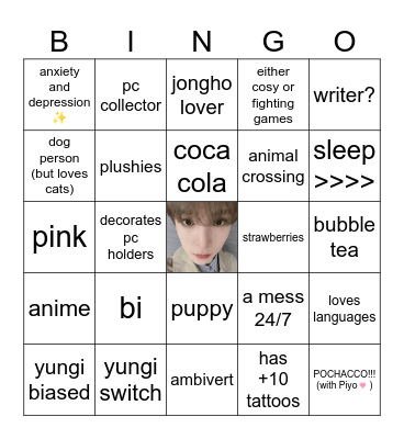 Rie's Bingo Card