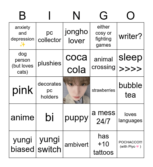 Rie's Bingo Card