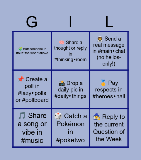 Week 1: Soft Launch Chaos Bingo Card