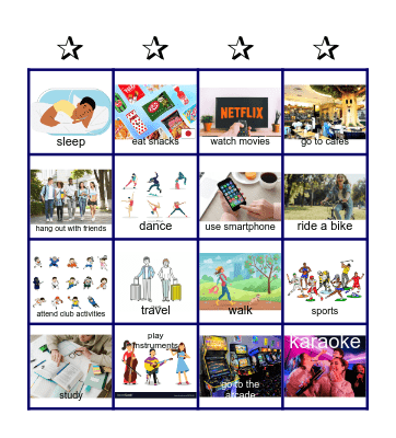 Nice to meet you! Bingo Card