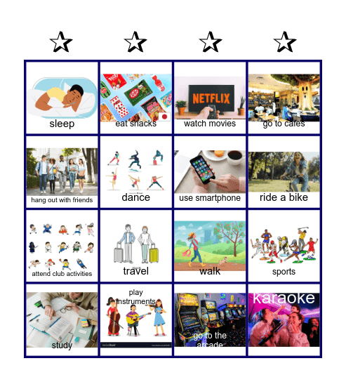 Nice to meet you! Bingo Card