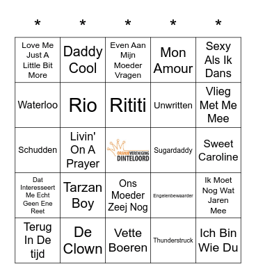 SWiNGO! Bingo Card