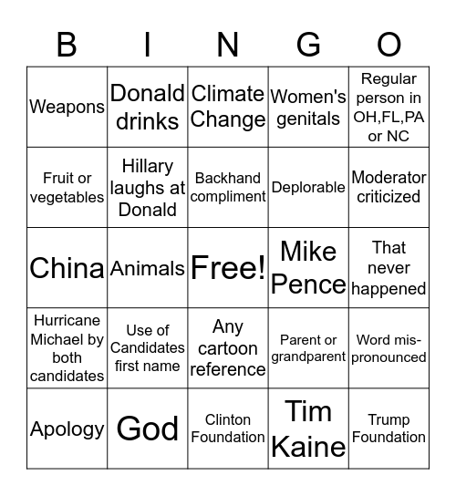 My Bingo Card