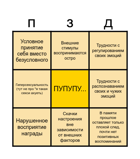 иди к врачу если собрал больше 3 Bingo Card