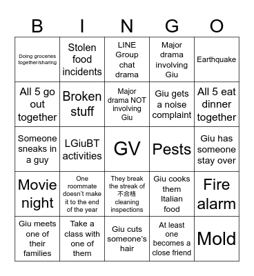 Global Village Bingo Card