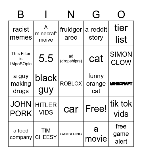 ojisdhaiopsfdhpasidhasiodh Bingo Card