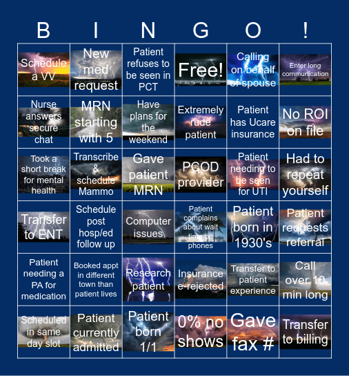 Bingo 4/4/2025 Bingo Card