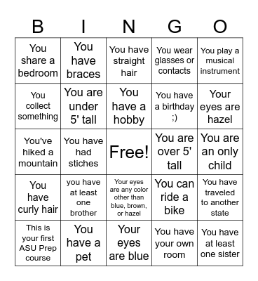 Ice Breaker: Human BINGO Card