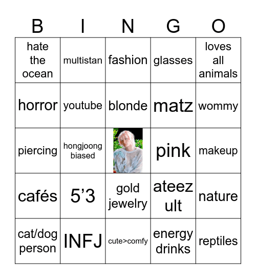 Layne’s Bingo Card