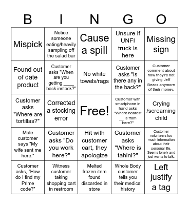 TM BINGO Card