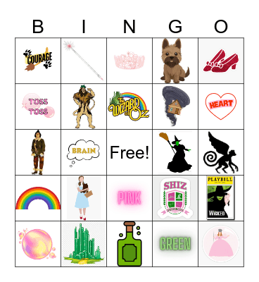 Wicked Oz Fest Bingo Card