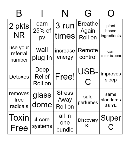 Spring Refresh Bingo Card