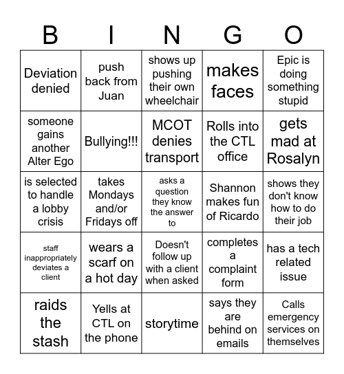Office Bingo #3 Bingo Card