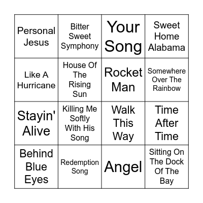 Round 2 Bingo Card