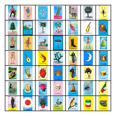 Loteria Bingo Card