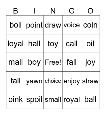 BINGO - Monday, April 7th Bingo Card