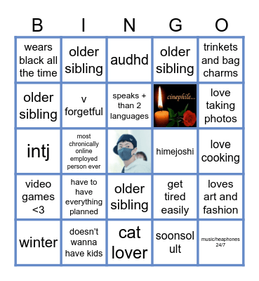 CORAL’S BINGO Card