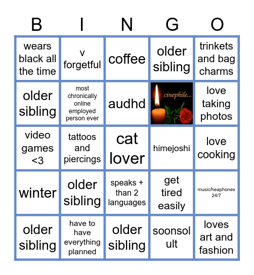 CORAL’S BINGO Card