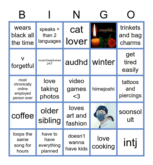 CORAL’S BINGO Card
