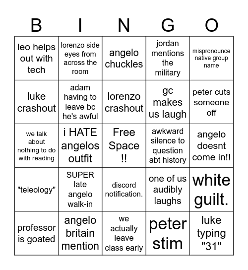 borderlands part 2 Bingo Card