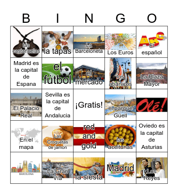 Spain Bingo Card
