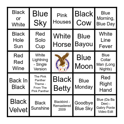 COLORS PT 2 Bingo Card