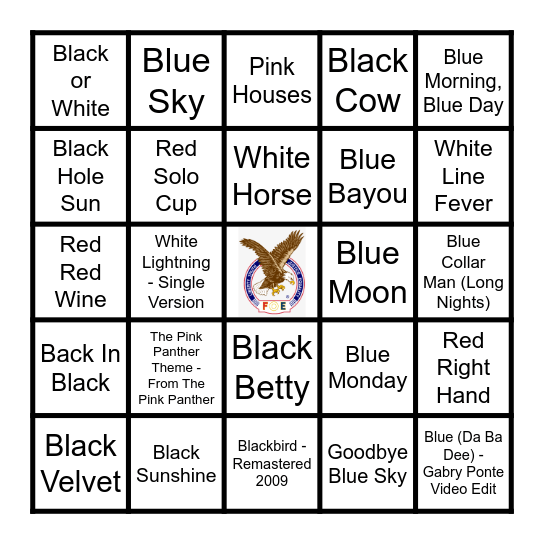 COLORS PT 2 Bingo Card