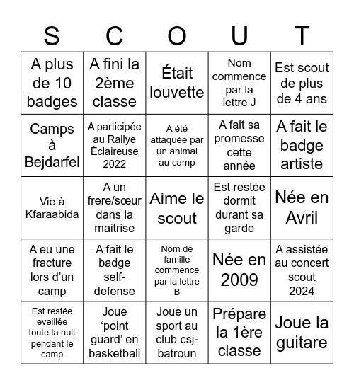 Lynx-Iroquois 6/4/25 Bingo Card