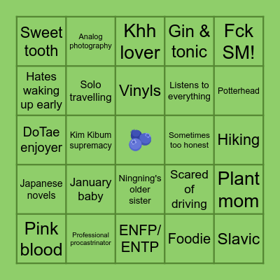 Jagoda's bingo Card