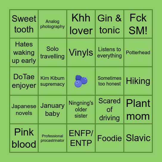 Jagoda's bingo Card
