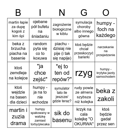 energylandia 2025 koxuwa Bingo Card
