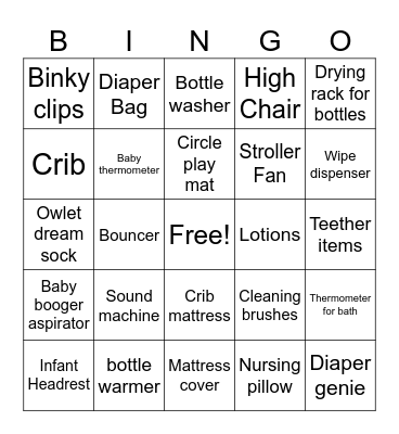 Bingo Presents Bingo Card