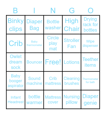 Bingo Presents Bingo Card