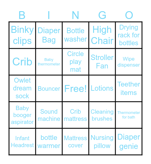 Bingo Presents Bingo Card