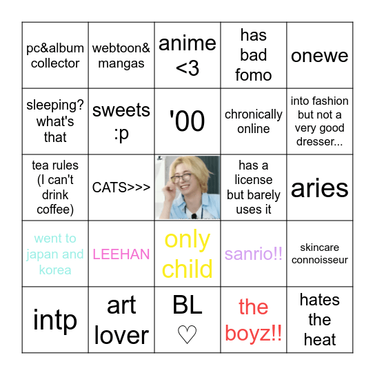 vivi's bingo Card