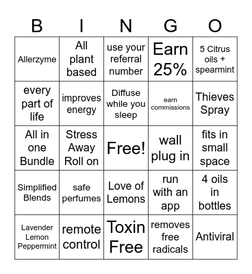 Spring Refresh Bingo Card