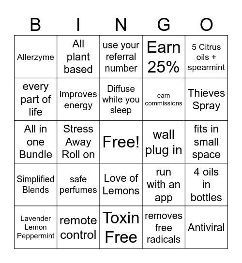 Spring Refresh Bingo Card