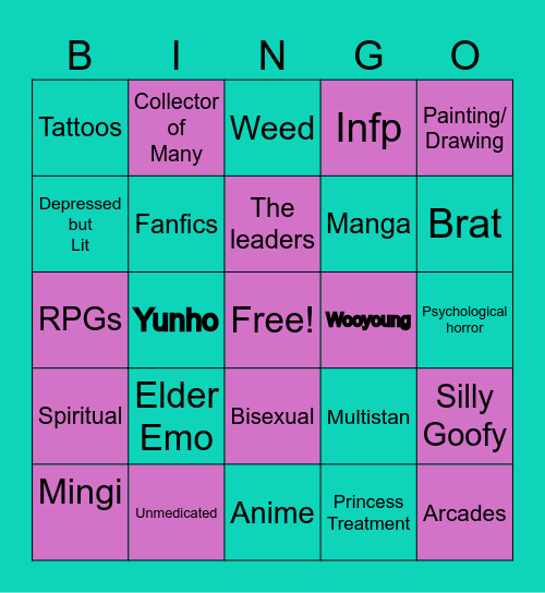 Void bingo Card