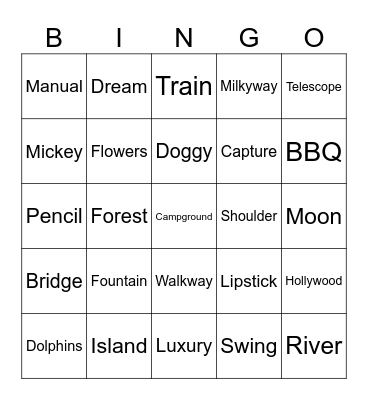 MASTER-ESL.com Bingo Card