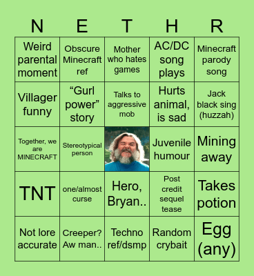 OURcraft Bingo Card