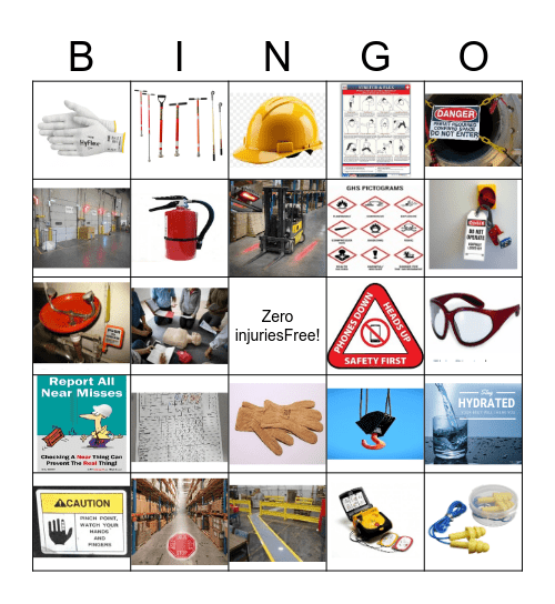 Safety Bingo Card